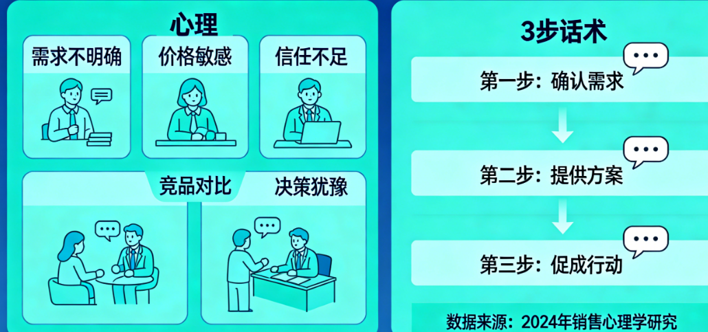 破解客户说“考虑”的5种真实心理与3步推进成交的黄金话术