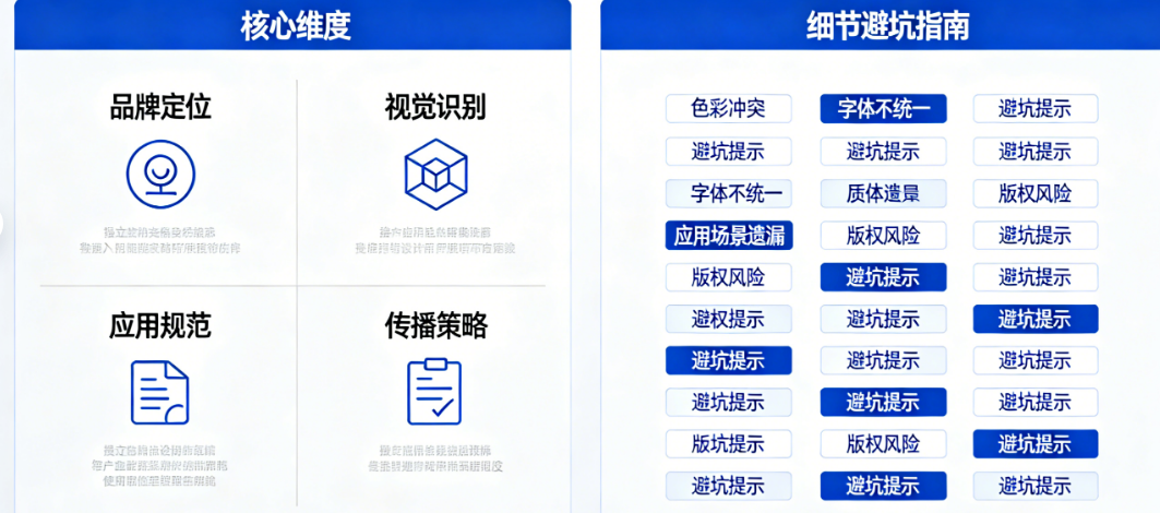 企业VI系统设计的4个核心维度与N个细节避坑指南（完整清单）