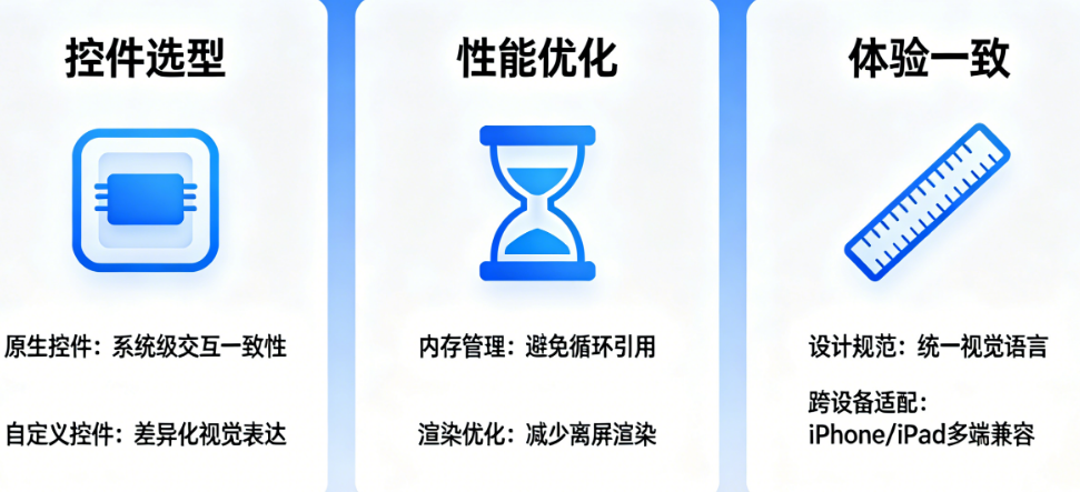 如何让iOS APP既独特又流畅？从控件选型、性能优化到体验一致的全流程实践