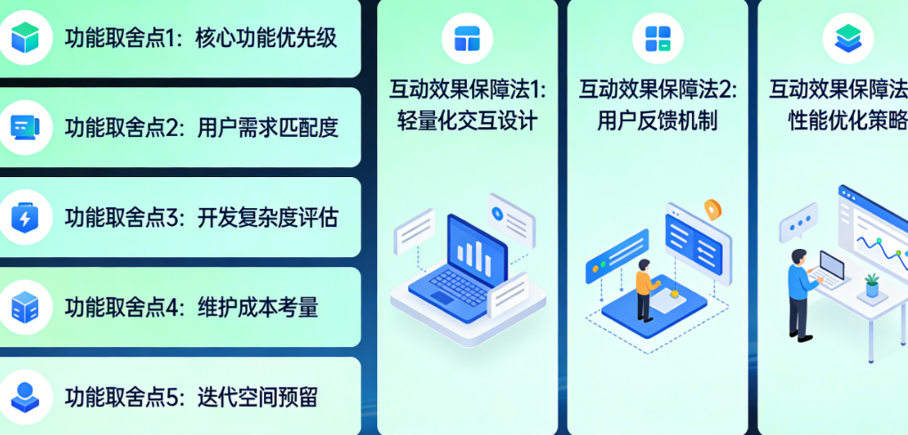 控好小程序开发成本:必知的5个功能取舍点与3种互动效果保障法