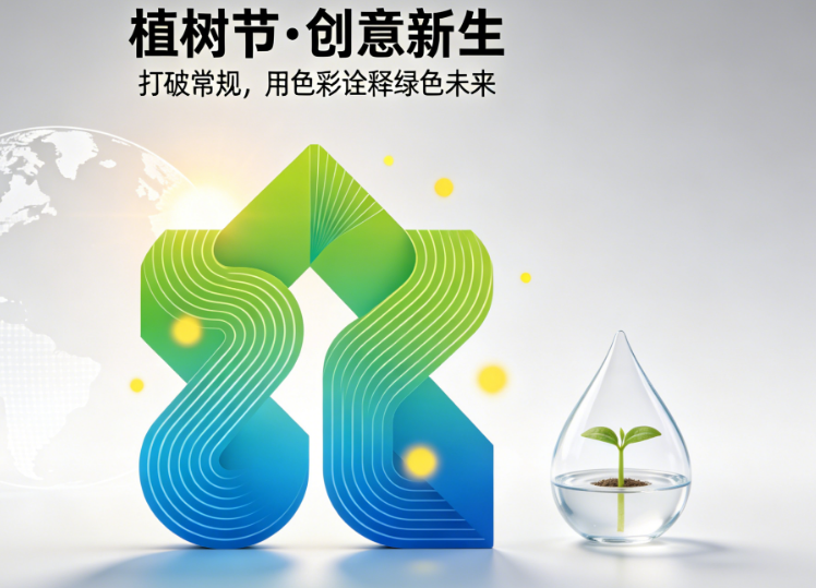 植树节广告别总画棵树!从配色玄学到创意脑洞,3步做出刷屏级设计