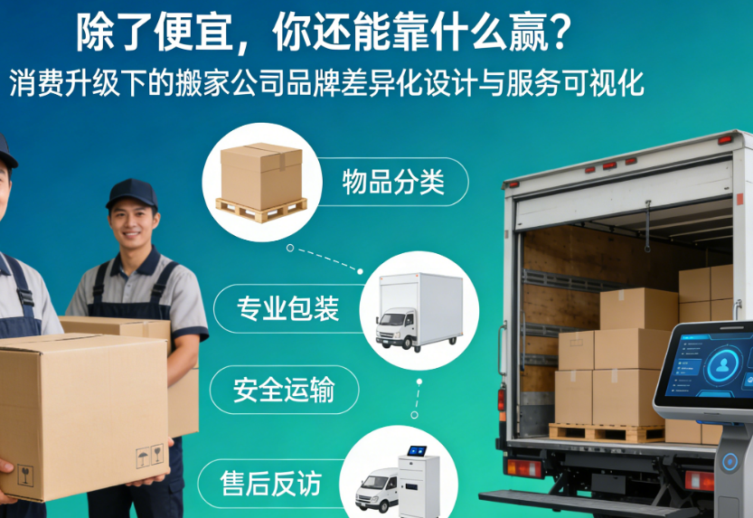 除了便宜，你还能靠什么赢？消费升级下的搬家公司品牌差异化设计与服务可视化