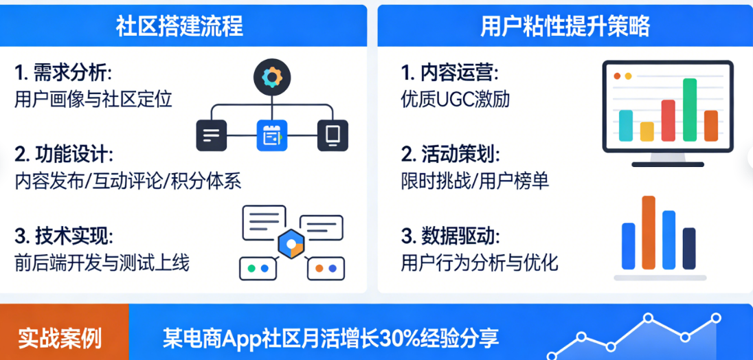 新用户来了就走?别急!电商App从零搭建互动社区与提升用户粘性的完整实战指南