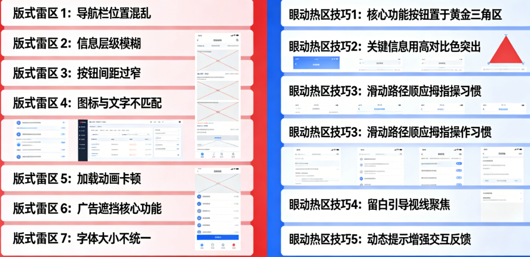 APP界面劝退用户的7个版式雷区,及让停留时长翻倍的5个眼动热区设计技巧