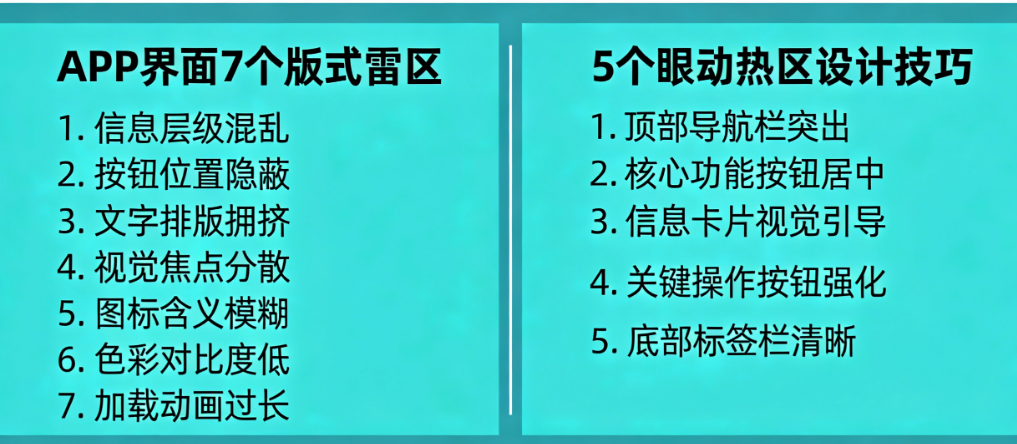 APP界面劝退用户的7个版式雷区，及让停留时长翻倍的5个眼动热区设计技巧