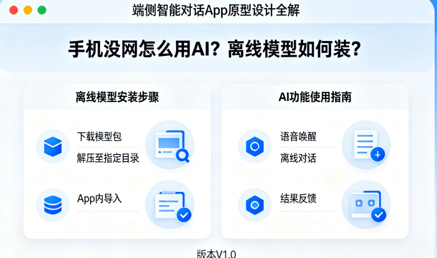 手机没网怎么用AI?离线模型如何装?——端侧智能对话App原型设计全解