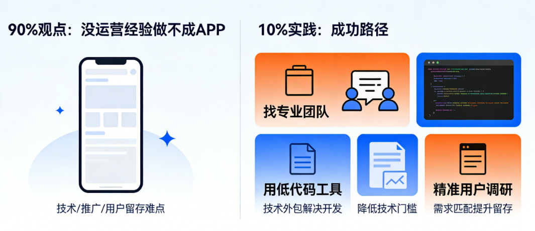90%的人说没运营经验做不成APP,那10%的人是怎么做到的?