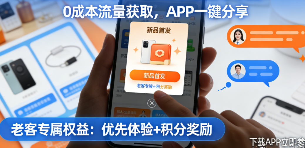 新品上市，不想花钱买流量？用APP把老客变成“首发官”