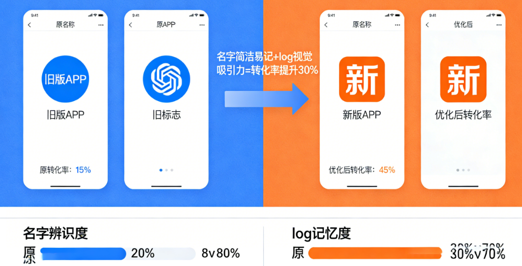 转化率提升30%的秘密:藏在APP的名字和logo里