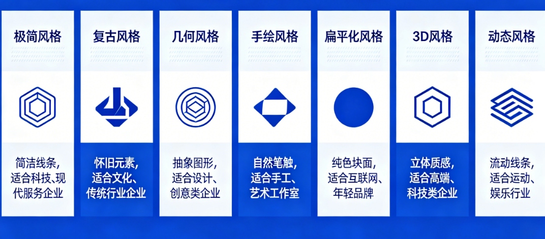 公司logo风格选择指南：7种主流风格，分别适合什么企业？