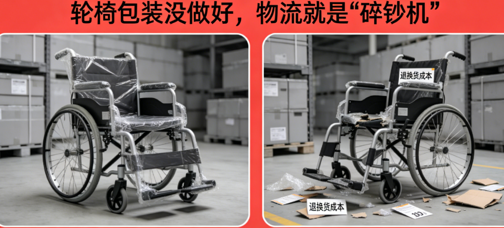 退换货成本高到肉疼？轮椅包装没做好，物流就是“碎钞机”