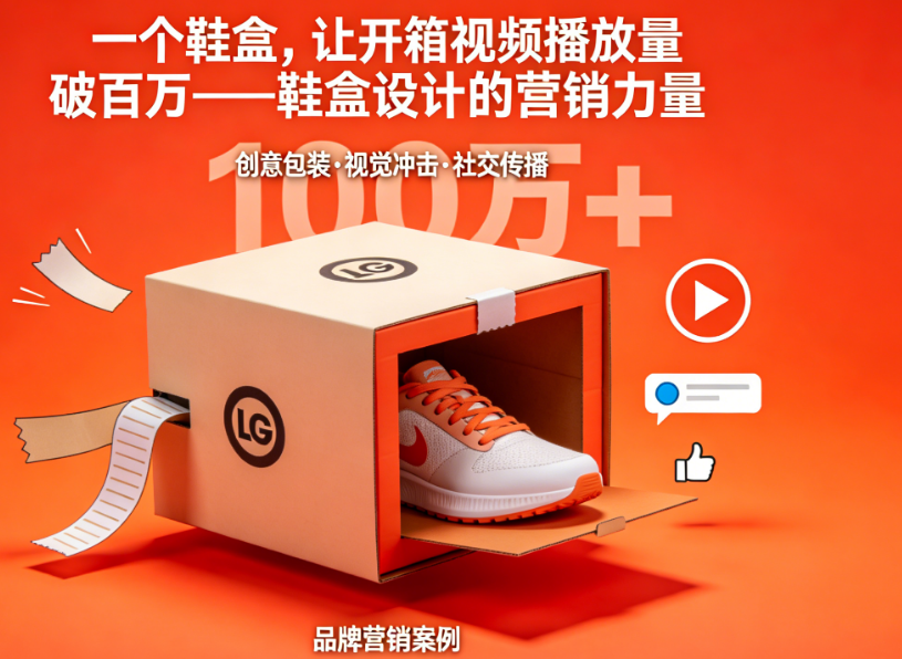 一个鞋盒，让开箱视频播放量破百万——鞋盒设计的营销力量