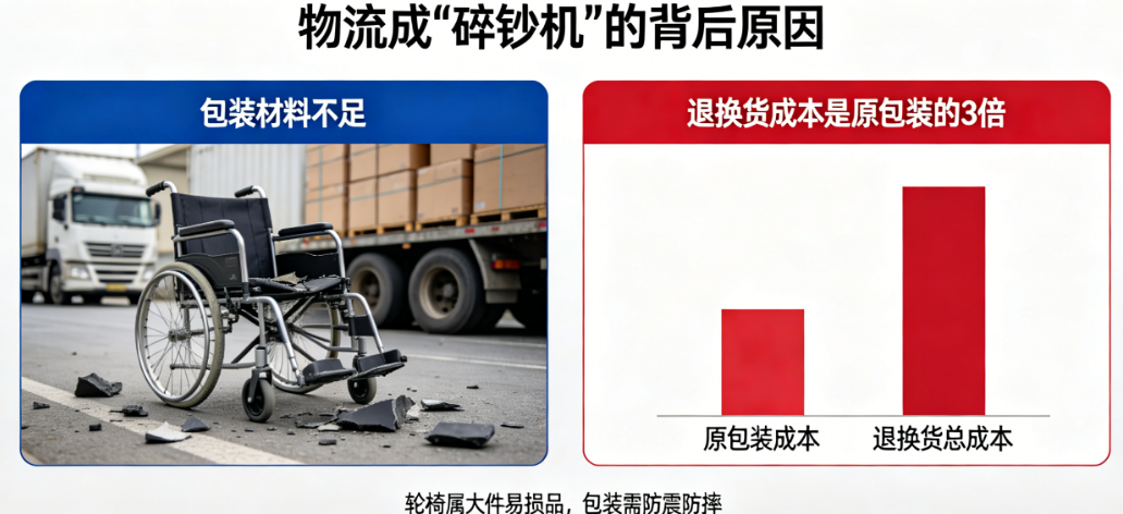 折叠轮椅vs电动轮椅:包装设计的核心差异在哪里?