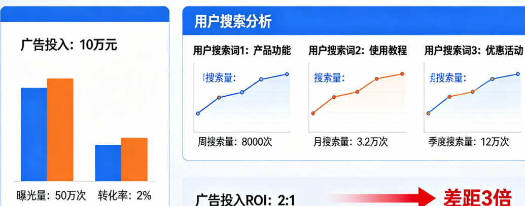花了10万投广告,竟不如先搞懂用户搜索的这3个词!