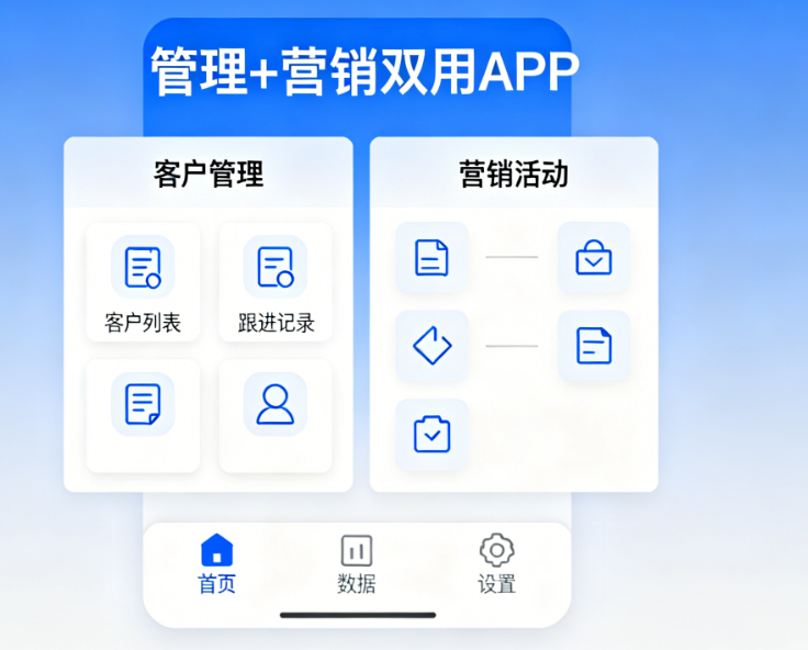 花5万上ERP,花8万上CRM,不如花10万做一个“管理+营销”双用APP