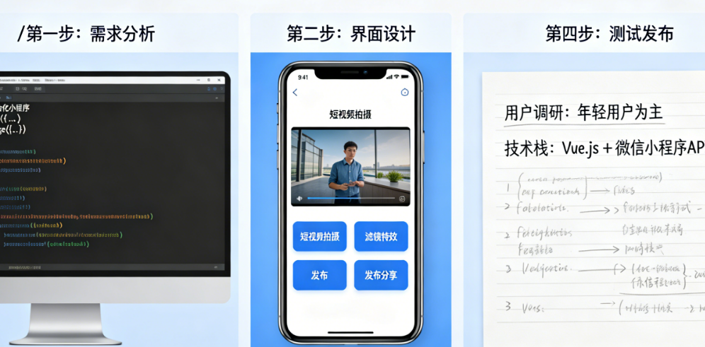 短视频小程序开发不用愁:想找公司?想学教程?想用工具?一篇给你答案
