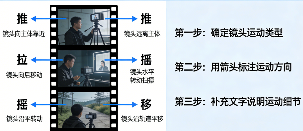 分镜看不懂?教你一招,1分钟学会在分镜稿里标注推拉摇移!