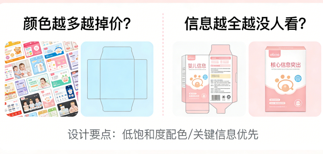 婴儿包装设计避坑指南：颜色越多越掉价？信息越全越没人看？