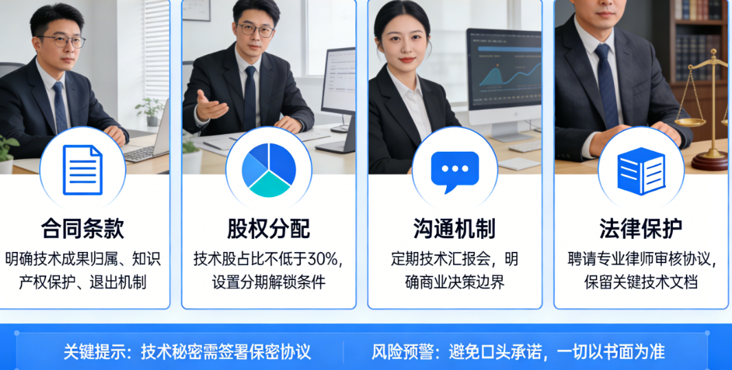 创业合伙人中,技术合伙人如何防止被不懂行的商业合伙人“坑”?