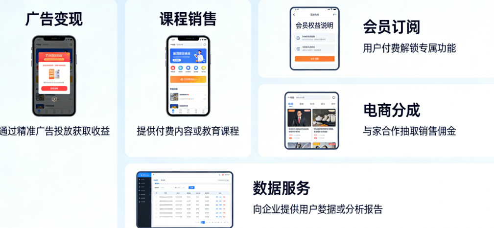 垂直场景APP的商业模式有哪些？只能靠广告和卖课吗？