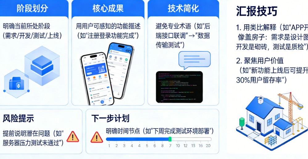 怎么向外行汇报APP项目进度,才能避免他们瞎指挥?