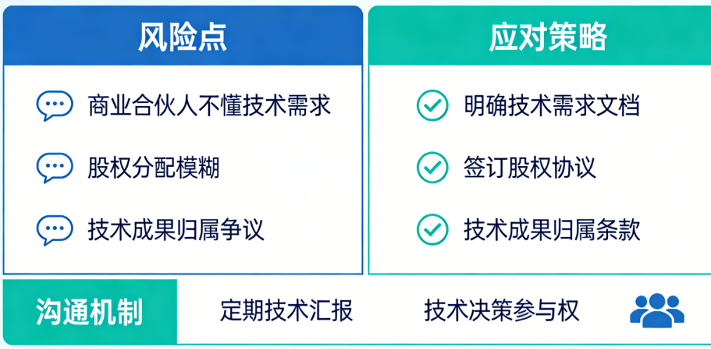 创业合伙人中,技术合伙人如何防止被不懂行的商业合伙人“坑”?