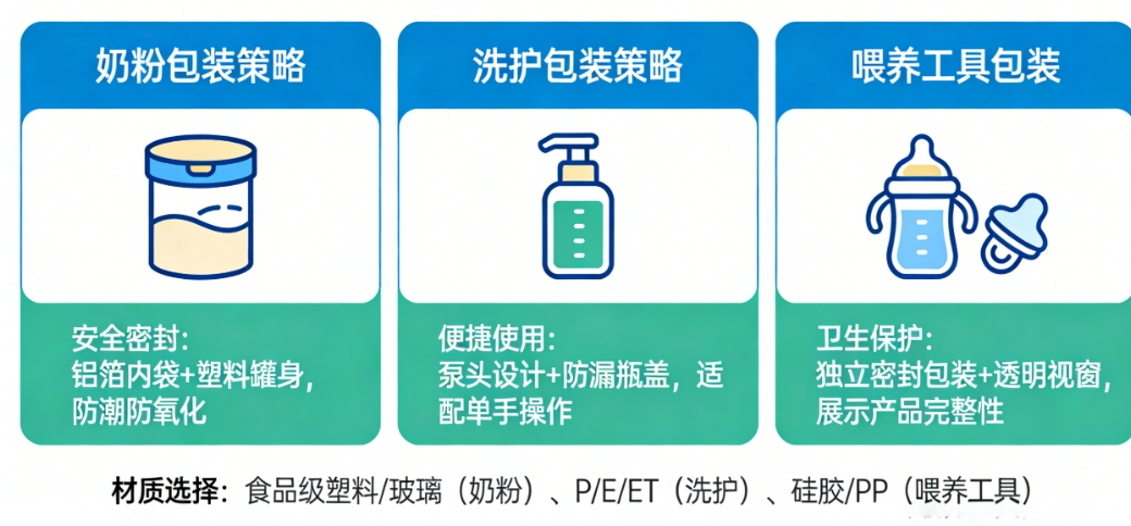 品类即场景：如何根据奶粉、洗护、喂养工具选择包装策略？