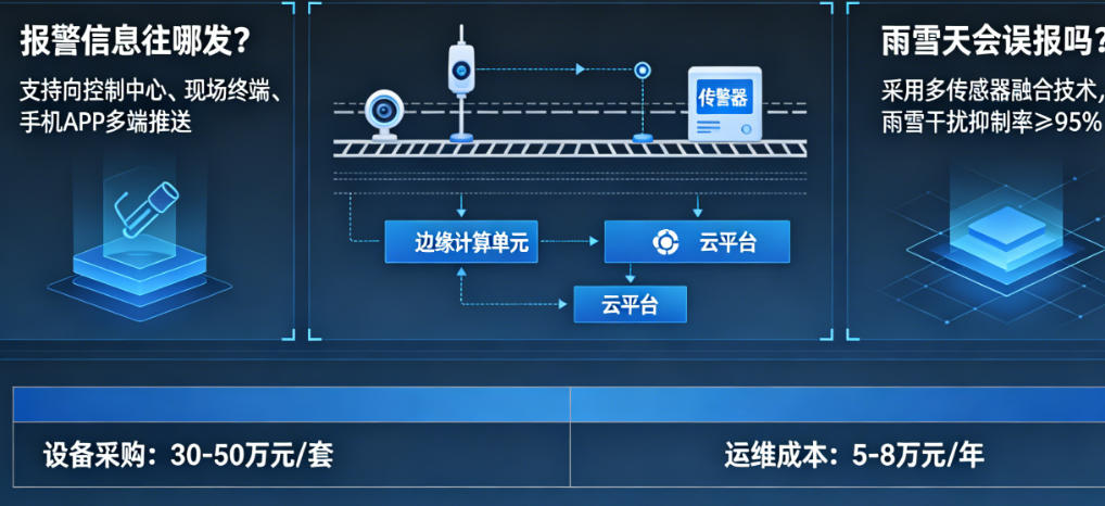 报警信息往哪发？雨雪天会误报吗？——轨道异物监控系统的选型与成本深度解析