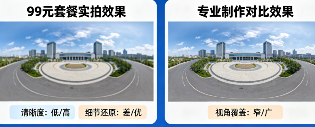 淘宝VR全景制作大起底:99元套餐到底能不能用?实拍对比告诉你差距