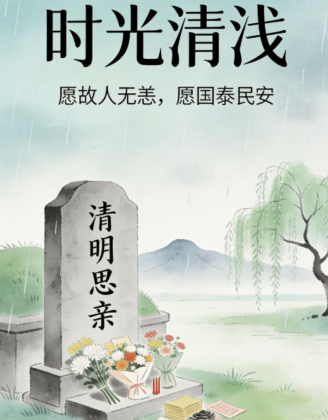 清明节思亲的文案，时光清浅，愿故人无恙，愿国泰民安!