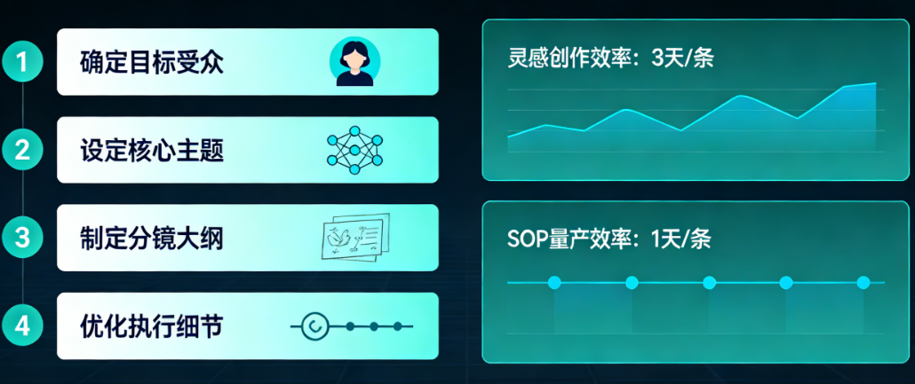 别再靠灵感创作了！建立你的视频脚本SOP，让内容量产成为可能
