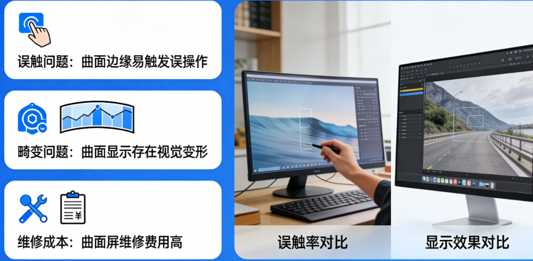 曲面设计虽好,但这些“坑”你必须知道:误触、畸变、维修成本全解析