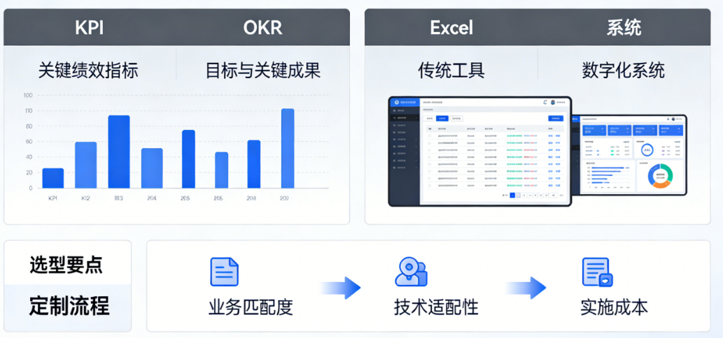 KPI还是OKR？Excel还是系统？——企业绩效管理数字化转型的选型与定制指南