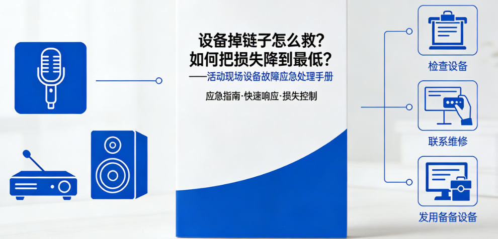 设备掉链子怎么救？如何把损失降到最低？——活动现场设备故障应急处理手册