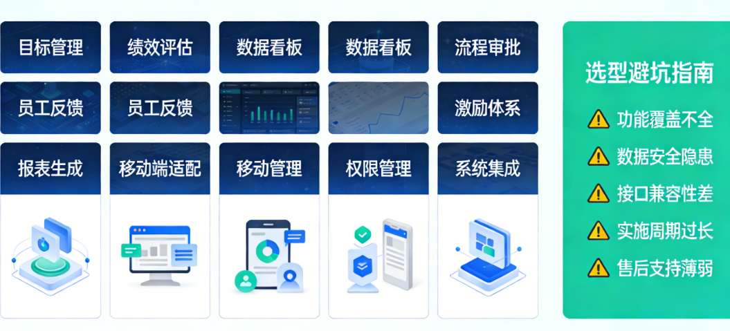 一套完整绩效软件的10大核心功能模块及选型避坑指南