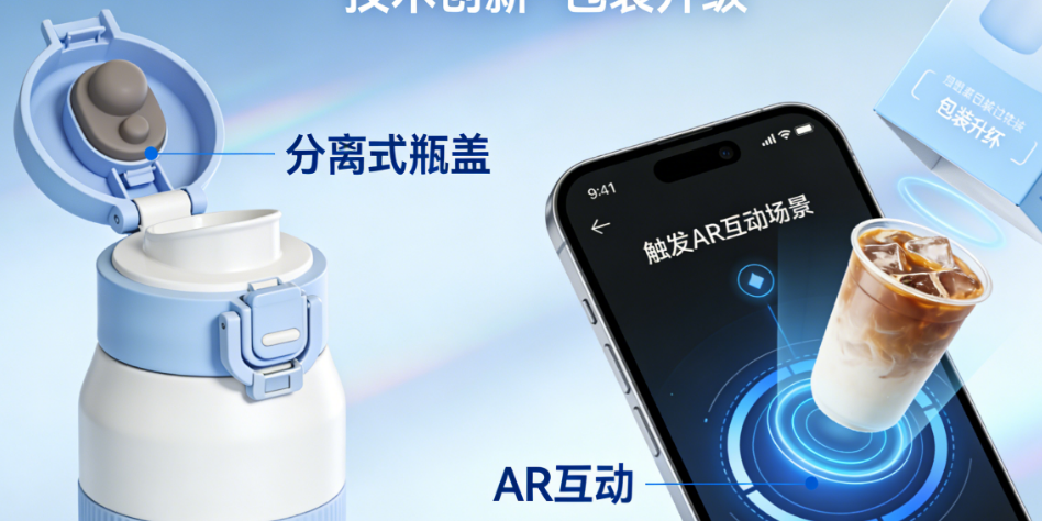 2026奶茶包装新趋势：从分离式瓶盖到AR互动，用技术创新让包装“活”起来