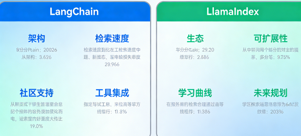 LangChain vs LlamaIndex 2026：从架构、检索速度到生态的8个维度深度对比