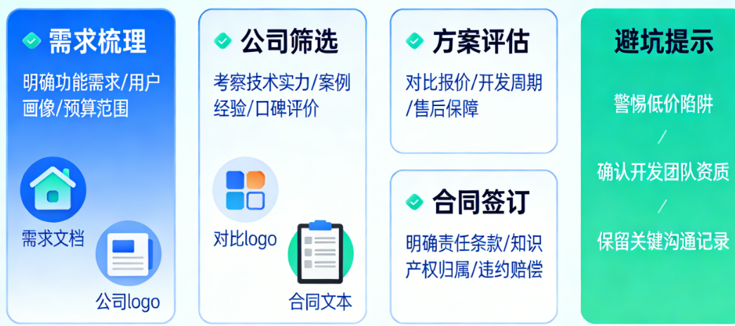 找APP开发公司别病急乱投医!从需求梳理到合同签订的全流程避坑指南