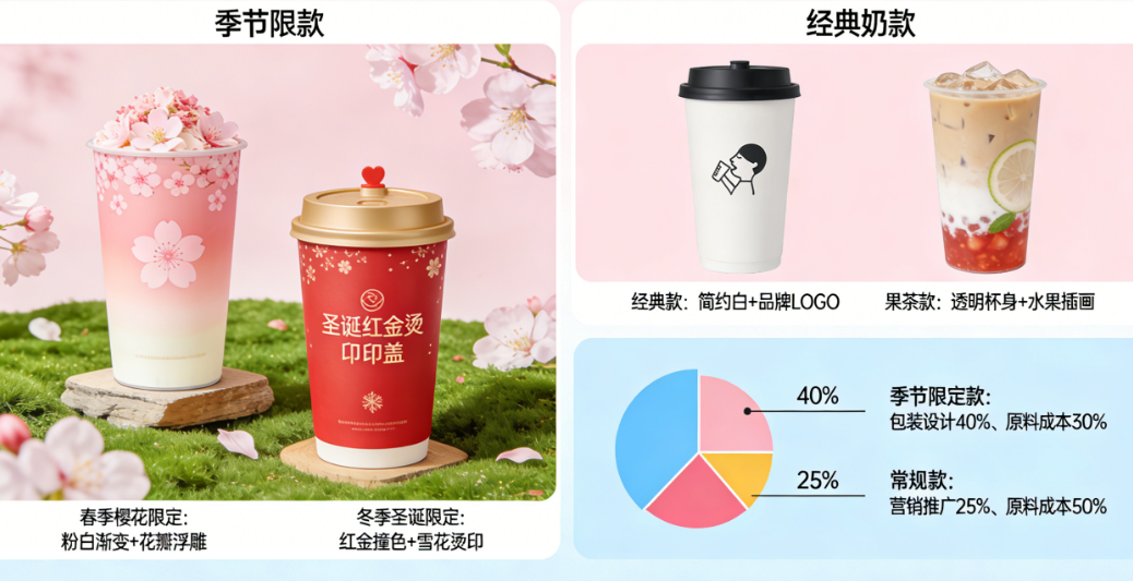 季节限定款vs常规款：奶茶品牌不同场景下的包装设计策略与预算分配方案
