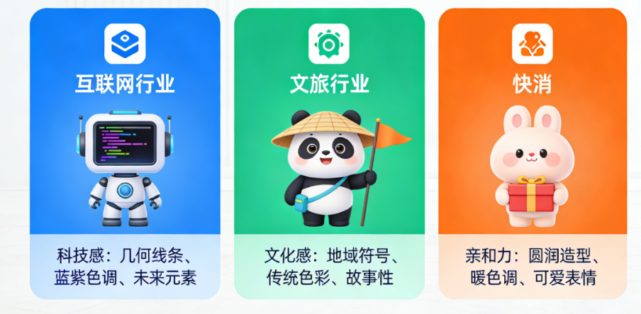 不同行业怎么设计不同感觉的吉祥物？从互联网、文旅到快消，行业属性驱动的设计心法