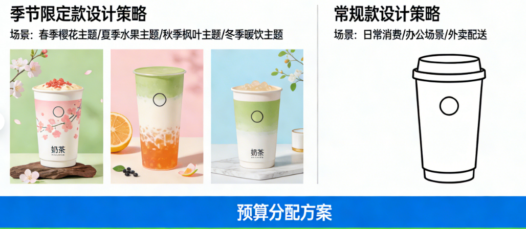季节限定款vs常规款:奶茶品牌不同场景下的包装设计策略与预算分配方案