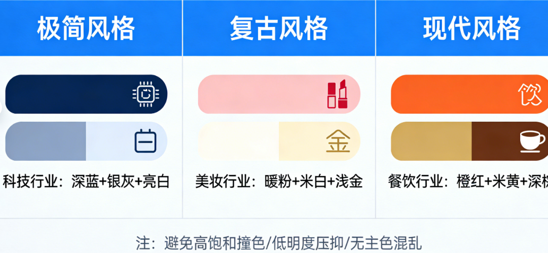 避开广告配色雷区！不同风格+行业的高级搭配思路