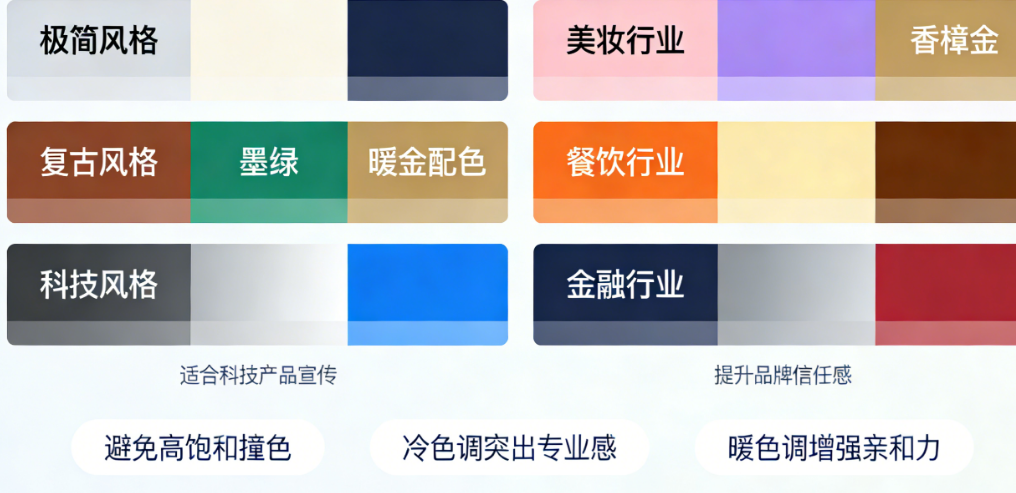 避开广告配色雷区！不同风格+行业的高级搭配思路