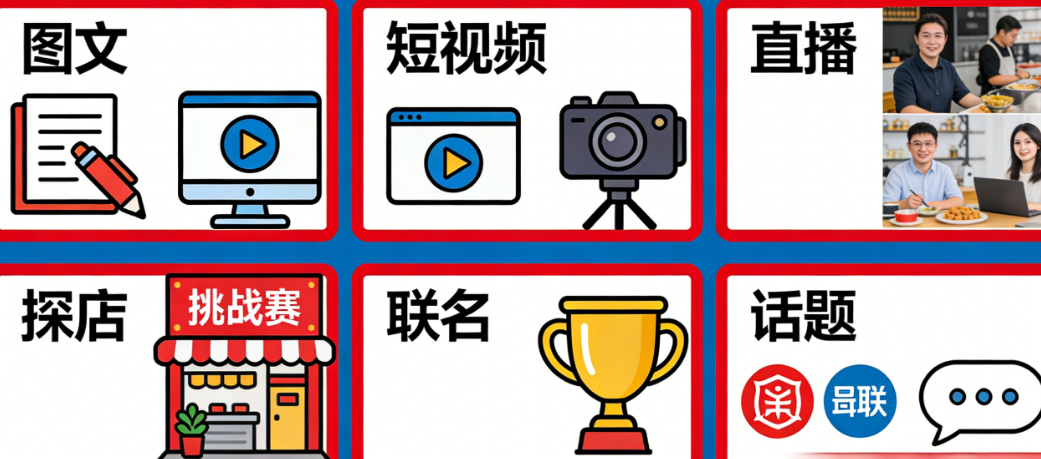 火锅品牌内容营销的7种形式:图文、短视频、直播、探店、挑战赛、联名、话题全盘点