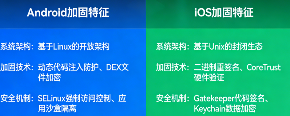 Android与iOS加固有何不同?两大平台的安全机制与技术路径对比