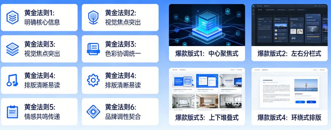 广告设计的 6 大黄金法则 + 4 种爆款版式，品牌宣传必看全解析