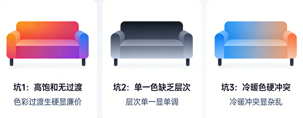 色彩配错了,再好的造型也显廉价?沙发logo配色最容易翻车的3个坑