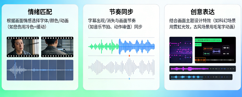 如何让字幕特效“为画面加分”?从情绪匹配、节奏同步到创意表达的完整设计策略