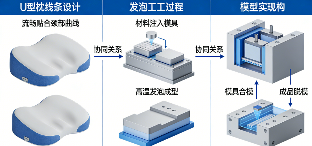 线条画好了，做得出来吗？U型枕线条设计与发泡工艺、模具实现的协同