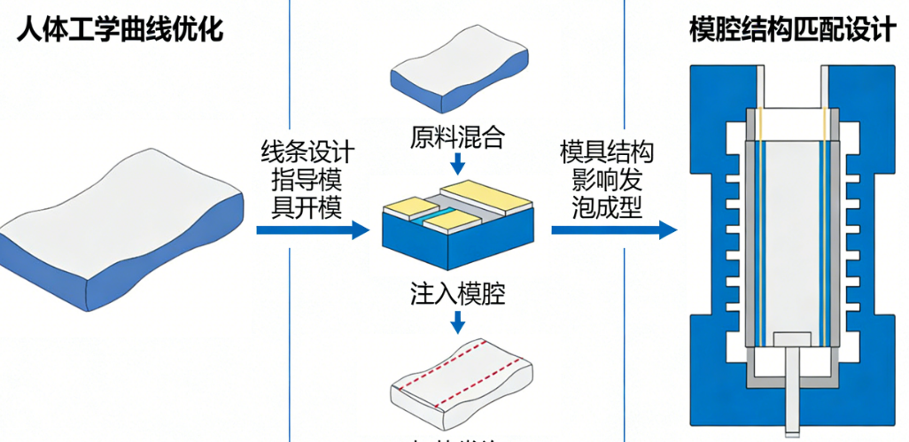 线条画好了，做得出来吗？U型枕线条设计与发泡工艺、模具实现的协同